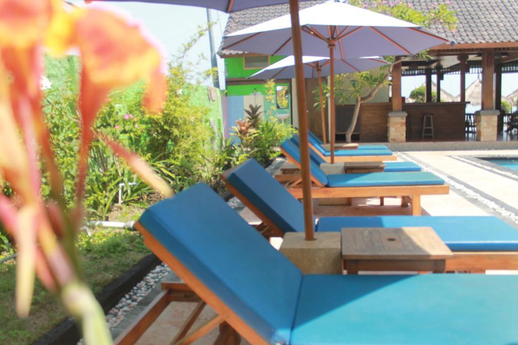 Coral Beach Pizza Cottages Gili Trawangan Kültér fotó